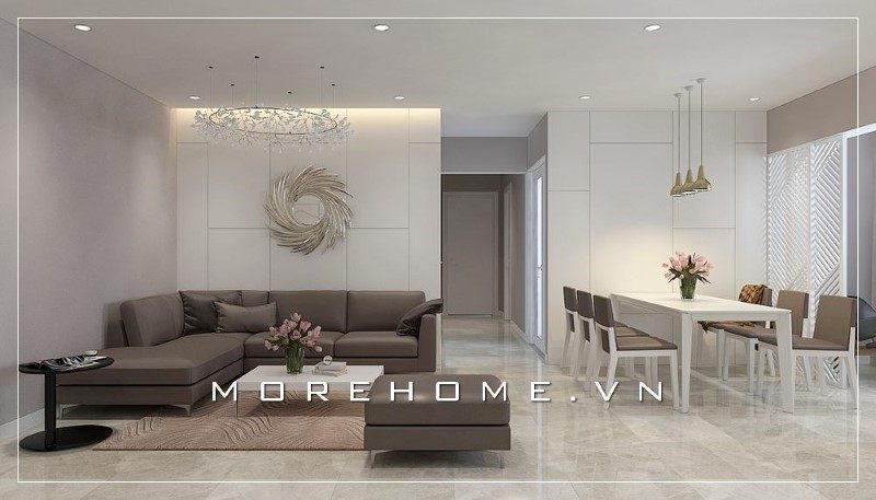 Thiết kế không gian mở lựa chọn tốt cho những không gian có diện tích không được rộng, sắp xếp hợp lí khoa học mang tới sử dụng thoải mái tiện nghi